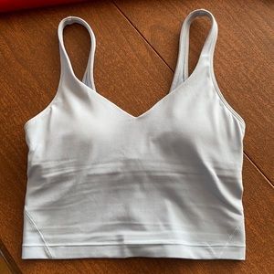 Selling this baby blue lululemon crop top